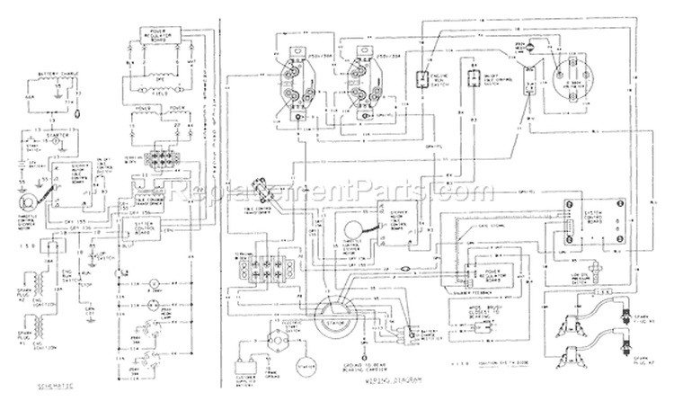 Page E Diagram and Parts List for 0493-0  Briggs and Stratton Generator